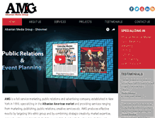 Tablet Screenshot of albanianmediagroup.com